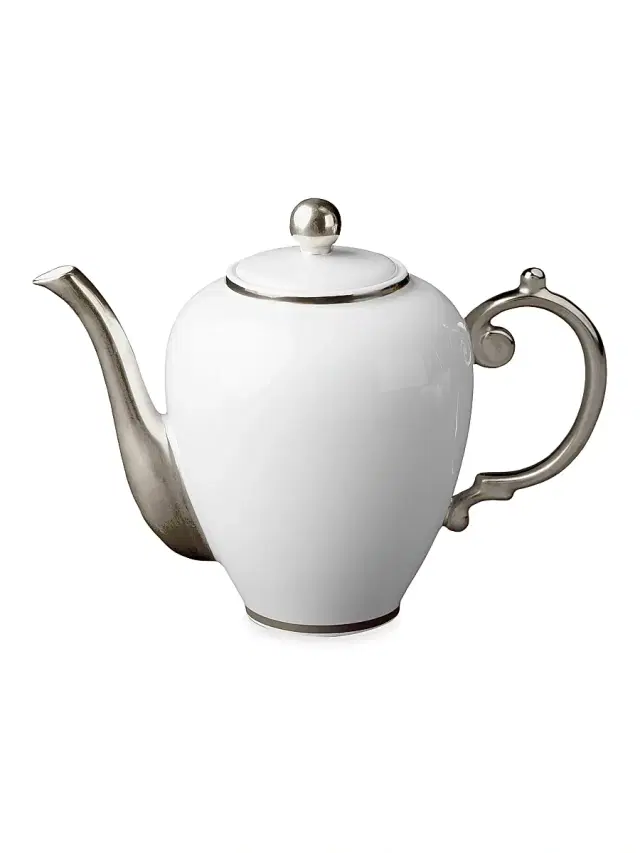 Aegean Coffee Pot - Platinum