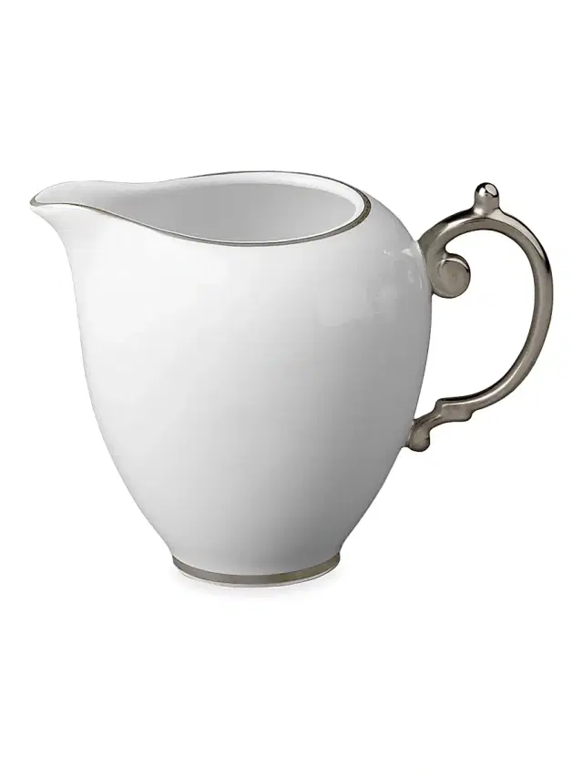 Aegean Porcelain Creamer - Platinum