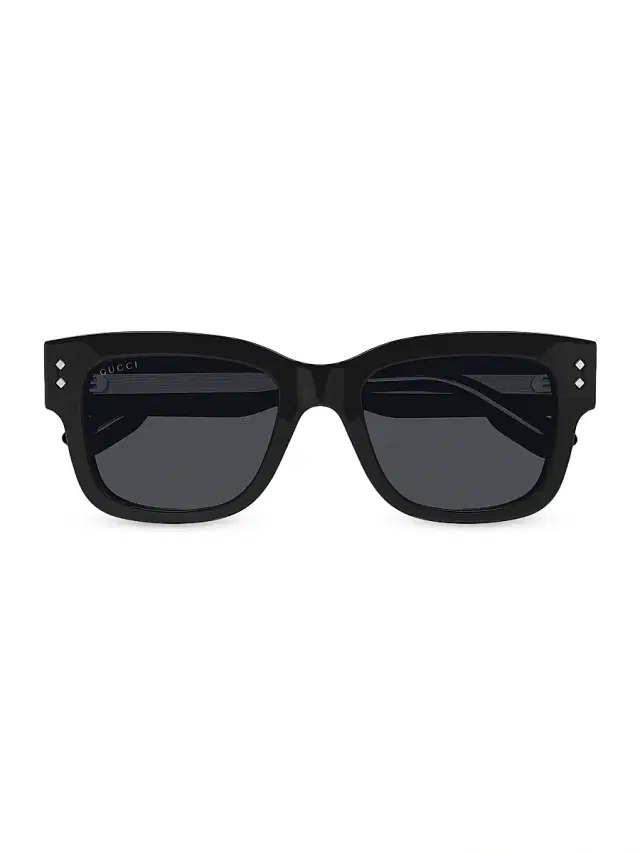 Men's 53MM Nouvelle Vague Square Sunglasses - Black Men's 53MM Nouvelle Vague Square Sunglasses - Black
