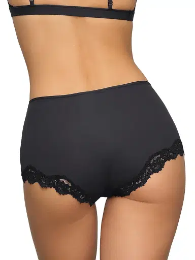SKIMS Women's Fits Everybody Lace Boy Short - Onyx | Thumbnail 4