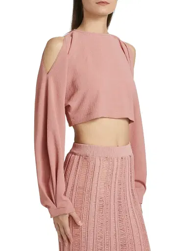 Nonchalant Label Women's Juliette Body-Con Crop Top - Mauve - Size XS | Thumbnail 4
