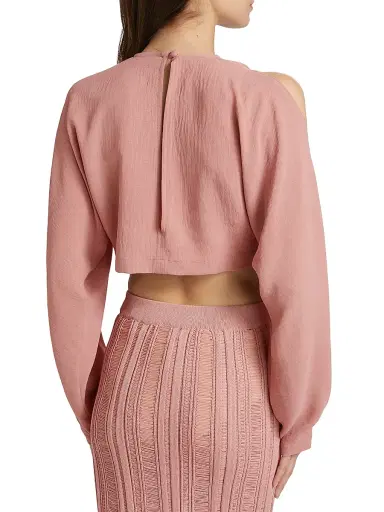 Nonchalant Label Women's Juliette Body-Con Crop Top - Mauve - Size XS | Thumbnail 5