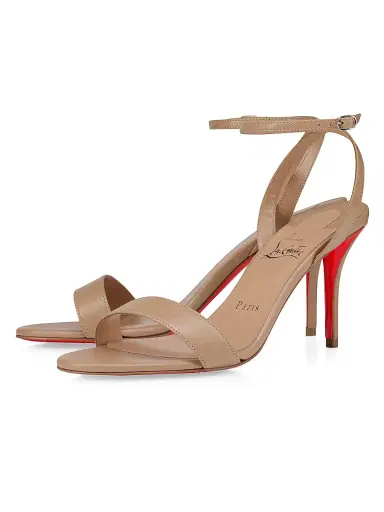 Christian Louboutin Women's Miss Z 80MM Leather Sandals - Blush - Size 12 | Thumbnail 2 Christian Louboutin Women's Miss Z 80MM Leather Sandals - Blush - Size 12 | Thumbnail 2