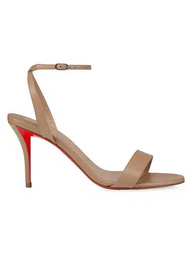 Christian Louboutin Women's Miss Z 80MM Leather Sandals - Blush - Size 12 | Thumbnail 1 Christian Louboutin Women's Miss Z 80MM Leather Sandals - Blush - Size 12 | Thumbnail 1