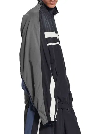Balenciaga Men's 50/50 Tracksuit Jacket - Black Faded - Size 40 | Thumbnail 5