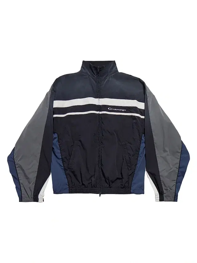 Balenciaga Men's 50/50 Tracksuit Jacket - Black Faded