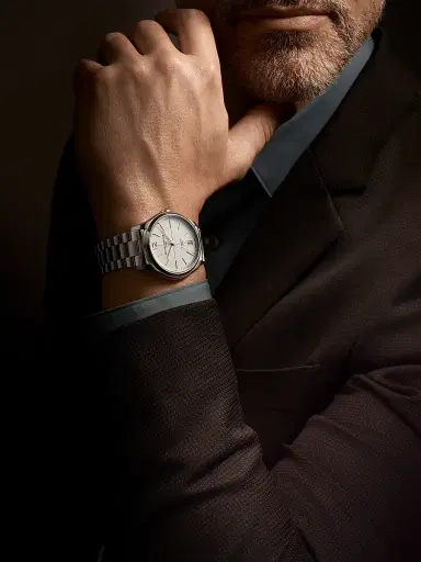 Baume & Mercier Men's Clifton White Stainless Steel Watch/39MM - Stainless Steel | Thumbnail 2 Baume & Mercier Men's Clifton White Stainless Steel Watch/39MM - Stainless Steel | Thumbnail 2