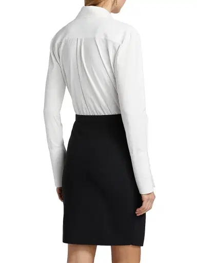 Chiara Boni La Petite Robe Women's Faro Bic Colorblocked Belted Midi-Shirtdress | Thumbnail 5