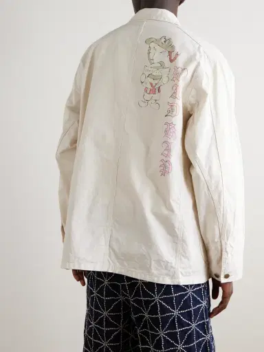 KAPITAL Rough-Face Printed Cotton-Twill Overshirt - Men | Thumbnail 3