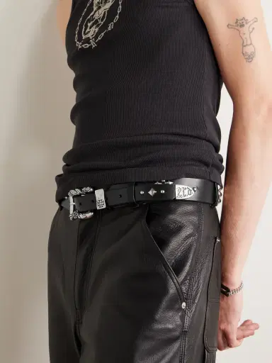 Enfants Riches Déprimés Texas Serenade 3.5cm Embellished Leather Belt - Men | Thumbnail 3 Enfants Riches Déprimés Texas Serenade 3.5cm Embellished Leather Belt - Men | Thumbnail 3