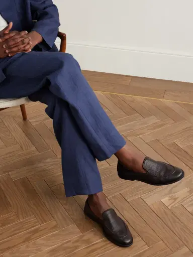 George Cleverley Cornwall Full-Grain Deerskin Loafers - Men | Thumbnail 2 George Cleverley Cornwall Full-Grain Deerskin Loafers - Men | Thumbnail 2