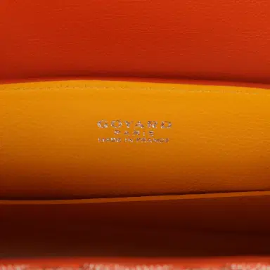 goyard Goyard Saigon Souple Mini Orange Goyardine Palladium Hardware | Thumbnail 7 goyard Goyard Saigon Souple Mini Orange Goyardine Palladium Hardware | Thumbnail 7