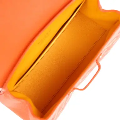 goyard Goyard Saigon Souple Mini Orange Goyardine Palladium Hardware | Thumbnail 8 goyard Goyard Saigon Souple Mini Orange Goyardine Palladium Hardware | Thumbnail 8