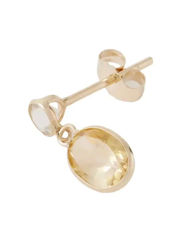Sunny 14-karat Gold, Sapphire And Citrine Single Earring