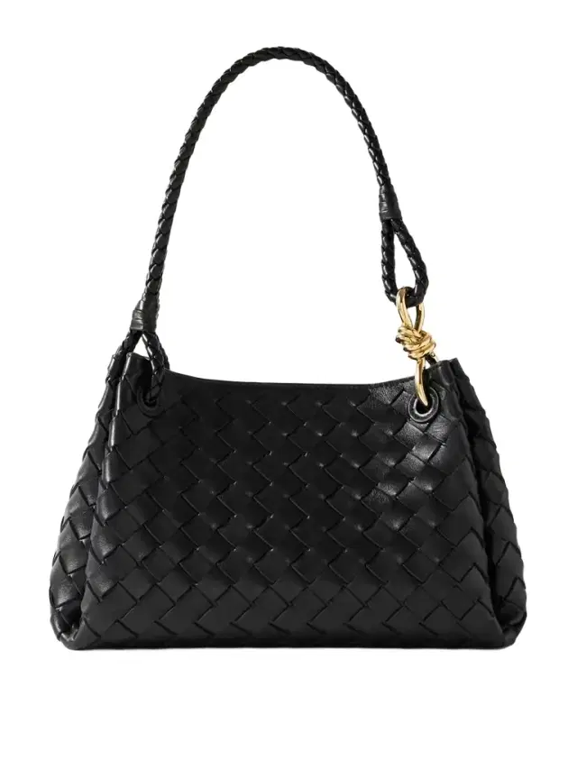 Parachute Medium Intrecciato Leather Shoulder Bag