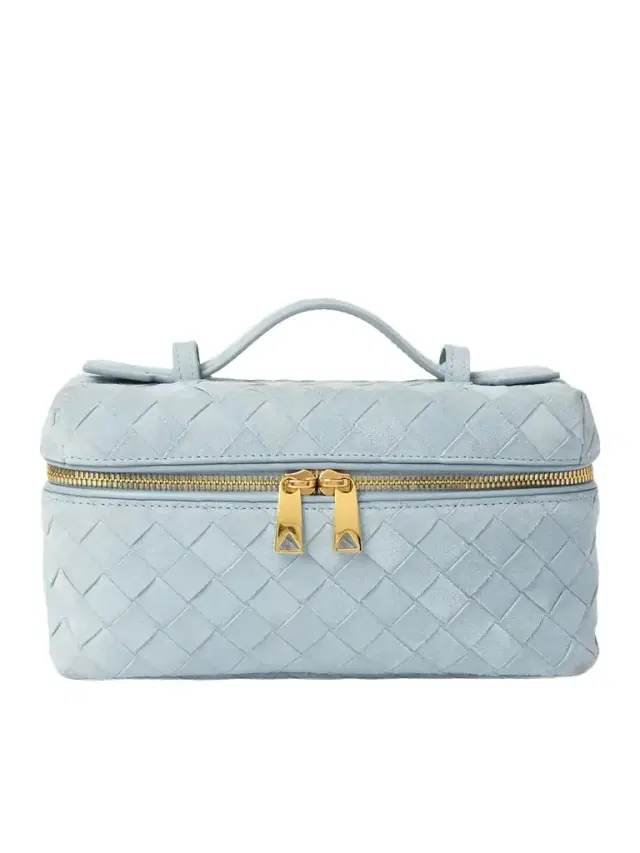 Bang Bang Intrecciato Suede Tote