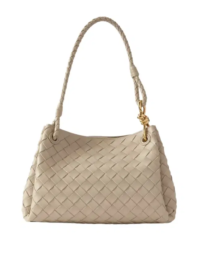 Parachute Medium Intrecciato Leather Shoulder Bag