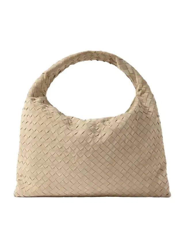 Hop Large Intrecciato Suede Tote