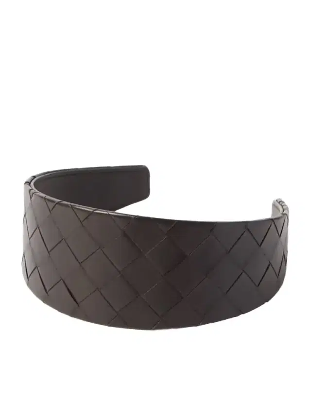 Intrecciato Leather Headband