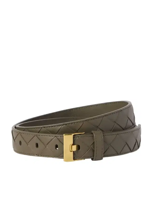 Intrecciato Leather Belt