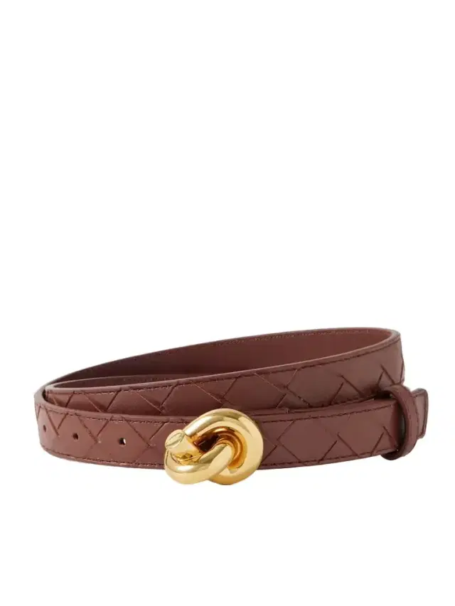 Knot Intrecciato Leather Belt