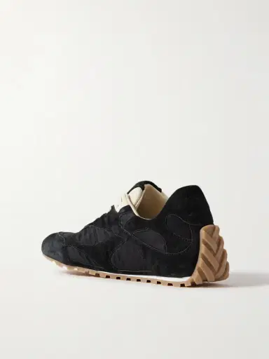 Bottega Veneta Orbit Leather-trimmed Suede And Shell Sneakers | Thumbnail 3 Bottega Veneta Orbit Leather-trimmed Suede And Shell Sneakers | Thumbnail 3