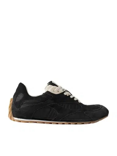 Bottega Veneta Orbit Leather-trimmed Suede And Shell Sneakers | Thumbnail 1 Bottega Veneta Orbit Leather-trimmed Suede And Shell Sneakers | Thumbnail 1