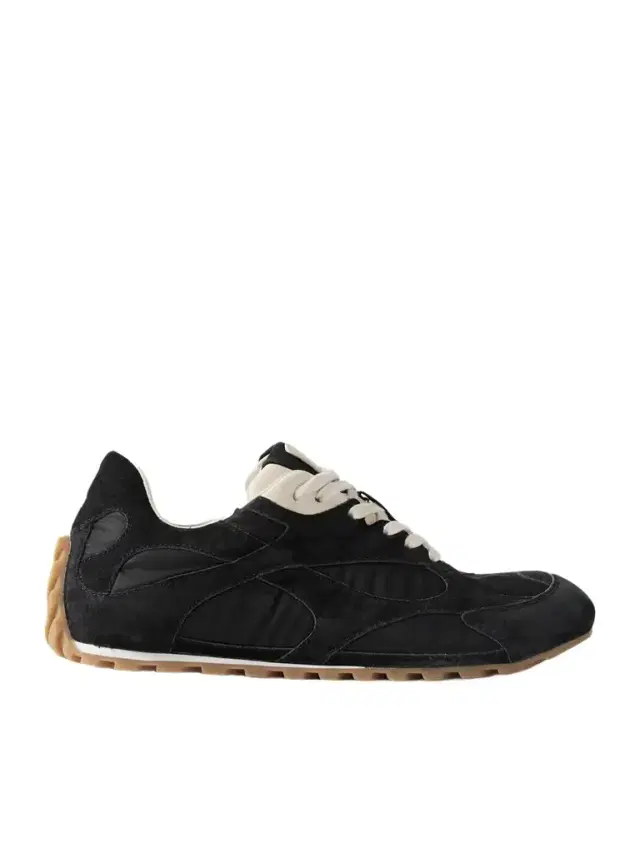 Orbit Leather-trimmed Suede And Shell Sneakers