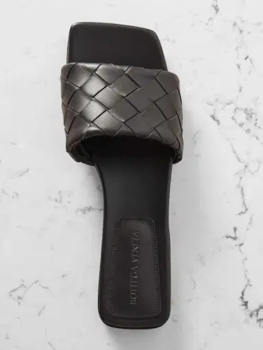 Bottega Veneta Riva Intrecciato Leather Slides | Thumbnail 5