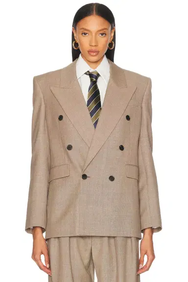 Saint Laurent Double Breasted Blazer | Thumbnail 1