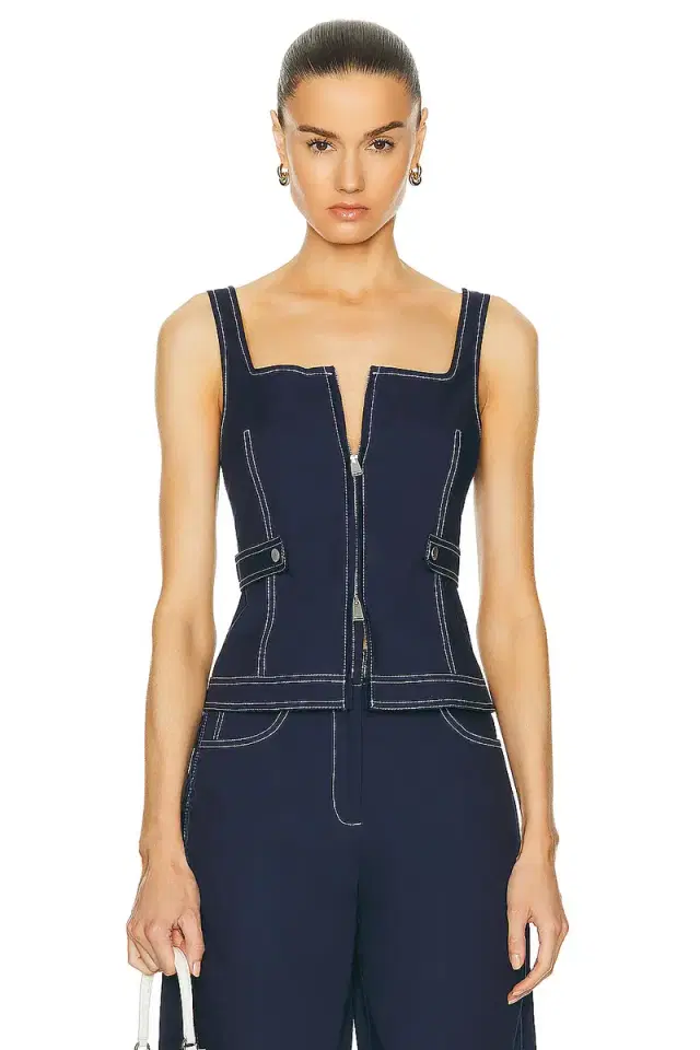 SIMKHAI Dolce Zip Up Top
