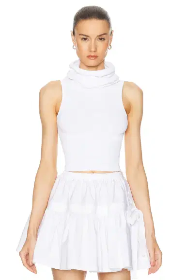 Alaïa Crop Hooded Tank Top | Thumbnail 2 Alaïa Crop Hooded Tank Top | Thumbnail 2