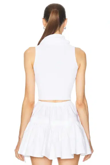 Alaïa Crop Hooded Tank Top | Thumbnail 4 Alaïa Crop Hooded Tank Top | Thumbnail 4