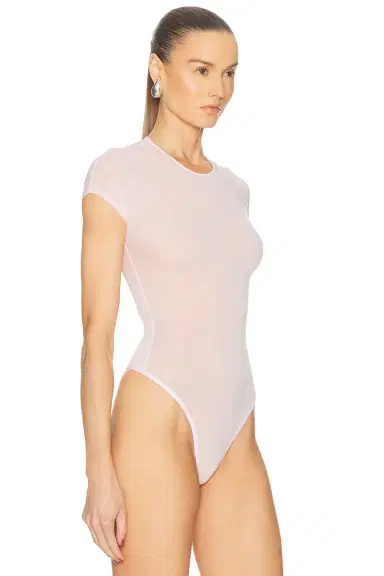 Wardrobe.NYC Sheer Cap Sleeve Bodysuit | Thumbnail 3
