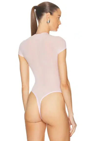Wardrobe.NYC Sheer Cap Sleeve Bodysuit | Thumbnail 4