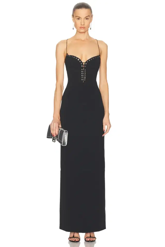 Ludovic de Saint Sernin Cleavage Long Dress