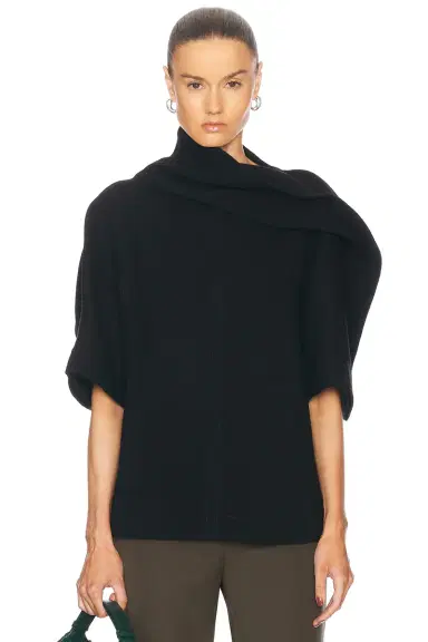 Bottega Veneta Draped Neck Top | Thumbnail 1 Bottega Veneta Draped Neck Top | Thumbnail 1