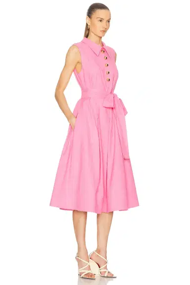 Carolina Herrera Pleated Midi Dress | Thumbnail 2 Carolina Herrera Pleated Midi Dress | Thumbnail 2