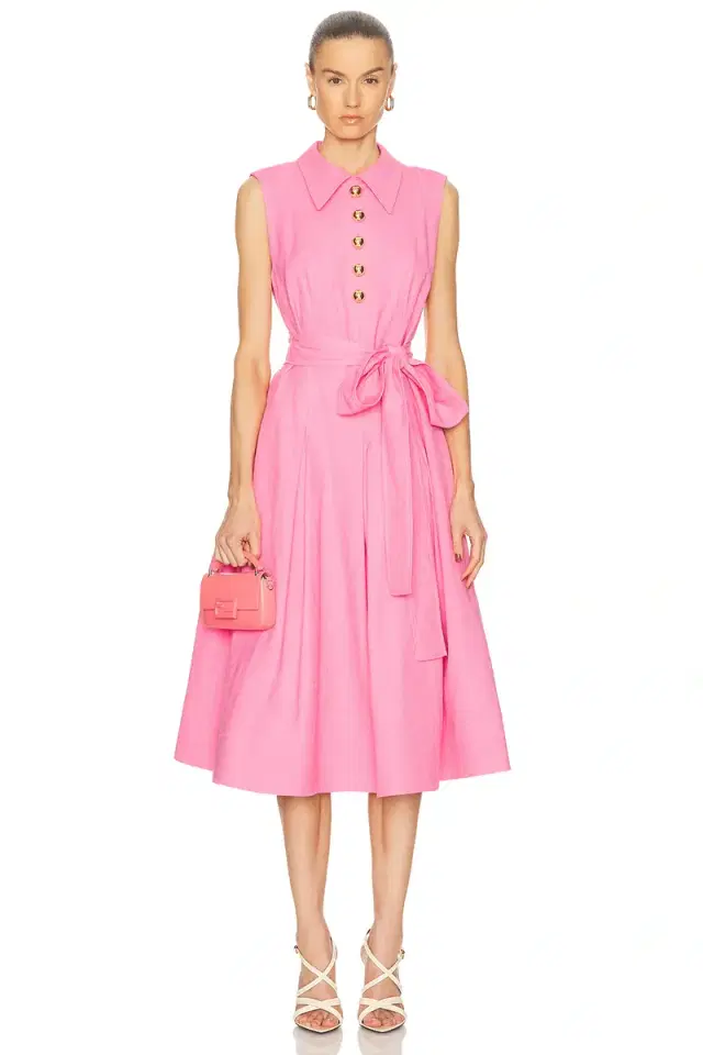 Pleated Midi Dress