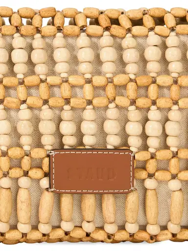 Staud Women's Timmy Wood Beaded Convertible Shoulder Bag - Natural Wood Beads | Thumbnail 3 Staud Women's Timmy Wood Beaded Convertible Shoulder Bag - Natural Wood Beads | Thumbnail 3