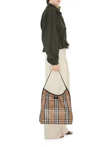 Burberry Women's Highlands Check Shoulder Bag | Thumbnail 2