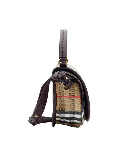 Burberry Women's Highlands Check Crossbody Bag - Sand | Thumbnail 4