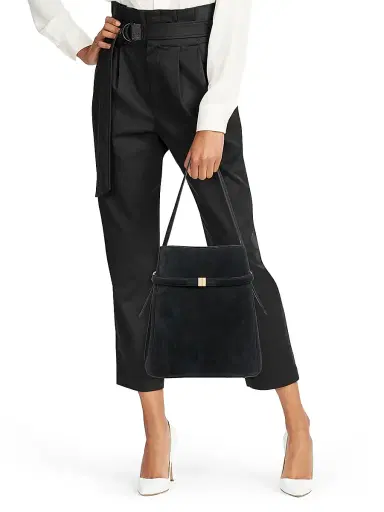 TOTEME Women's Belted Suede Bucket Bag | Thumbnail 2 TOTEME Women's Belted Suede Bucket Bag | Thumbnail 2
