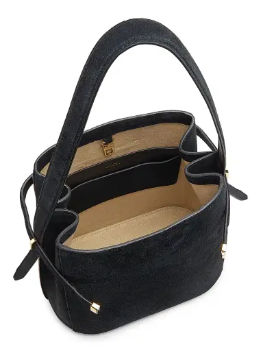 TOTEME Women's Belted Suede Bucket Bag | Thumbnail 4 TOTEME Women's Belted Suede Bucket Bag | Thumbnail 4