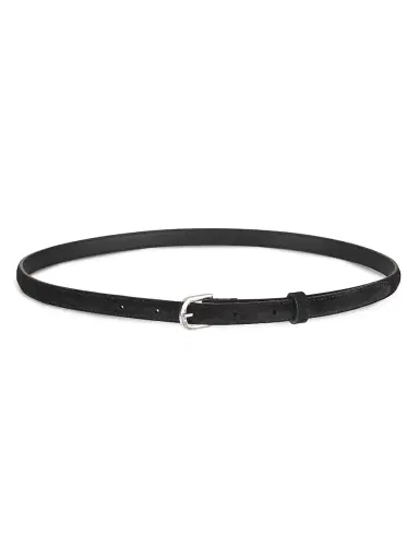 TOTEME Women's Suede Belt - Black - Size Medium | Thumbnail 1