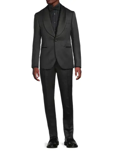 Pal Zileri Men's Shawl Lapel Tailored Wool Tuxedo | Thumbnail 2