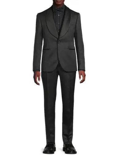 Pal Zileri Men's Shawl Lapel Tailored Wool Tuxedo | Thumbnail 3