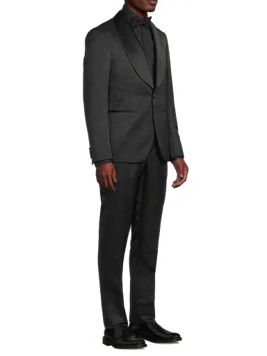 Pal Zileri Men's Shawl Lapel Tailored Wool Tuxedo | Thumbnail 4