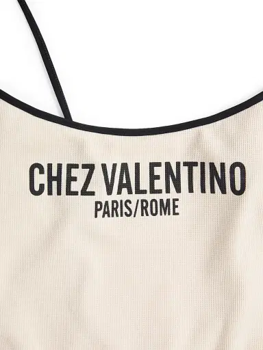 Valentino Garavani Women's Lycra Piqué Swimsuit - Birch Black - Size XL | Thumbnail 5