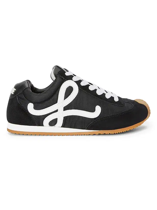 LOEWE Men's Ballet Runner 2.0 Sneakers - Black White